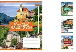 
Зошити учнівські 60 аркушів клітинка. 1В Small towns, зошит дя записів 10 шт. в упаковці