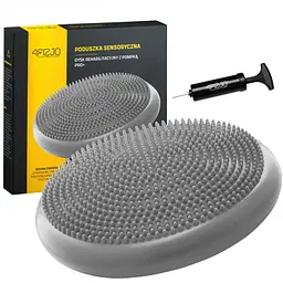 Балансувальна подушка-диск 4FIZJO PRO+ 33 см (сенсомоторна) масажна Grey 4FJ0314 (P-5907739314475) - мініатюра 2