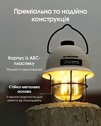 Кемпінговий підвісний ліхтарик Nitecore LR40 100лм з Power Bank Type-C (Білий) - мініатюра 3