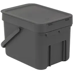 Відро для сміття Brabantia Sort&Go темно-сіре 6 л (109720) - мініатюра 2