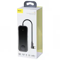 Адаптер хаб Baseus Multifunctional Type-C to 2xUsb3.0 HDMI 3.5mm+ PD + iWatch CAHub-AZ0G - мініатюра 5
