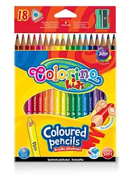 Набір олівців 18 кол. COLORINO тригранні у пластиковому боксі (57431PTR) - мініатюра 2