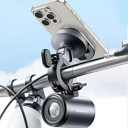 Ліхтар велосипедний Baseus PrimeTrip Series Dual-Color Bike Light 2-in-1 (C12569000121-0) Cosmic Black - мініатюра 3