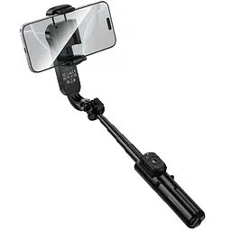 Монопод для селфі Hoco K90 Support axis smart+light Black - мініатюра 6