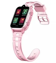Подарунковий дитячий водонепроникний смарт-годинник Smart Watch K15 4G з камерою і GPS-відстеженням Рожевий - мініатюра 4