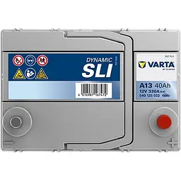 Акумулятор Varta Dynamic SLI 12В 40Аг 330А (EN) R+ (540125033) - мініатюра 4