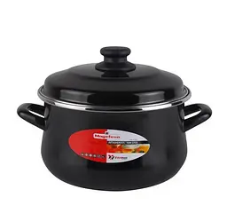 Каструля Vitrinor Black 24см із кришкою 4,5л - мініатюра 1
