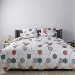 Постільна білизна євро ТЕП Happy Sleep Барвисті стільники 2-03796-28993 200х215 см - мініатюра 2