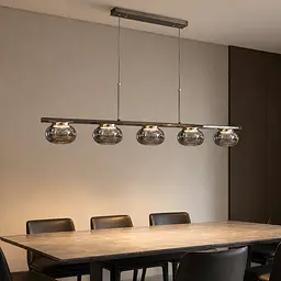 Світлодіодна люстра підвісна Artlight LQ7125-5L з п'ятьма графітовими плафонами, 29W