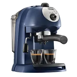 Ручна еспресо-машина DeLonghi EC191CD, 15 бар, 1 літр, 1100 Вт, темно-синій колір - мініатюра 2