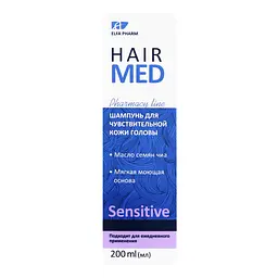 Шампунь Elfa Pharm Hair Med для чутливої шкіри голови 200 мл - мініатюра 2