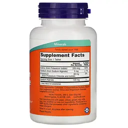 Йод Potassium Plus Iodine 180 таблеток NOW vit0005815 - мініатюра 2