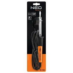 Паяльник електричний Neo Tools 60Вт 450°C нікельована мідь (19-156) - мініатюра 10