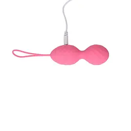 Вагінальні кульки M-Mello Ridged Vibrating Bullet, 19 см, рожевий - мініатюра 4