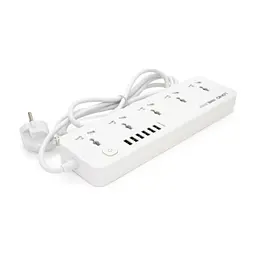 Сетевой фильтр питания LDNIO SС5614, 5 роз, 6 USB, 2м, White (SС5614) - миниатюра 2