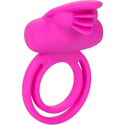 Віброкільце CalExotics Dual Clit Flicker Enhancer 6х3.7 см рожевий