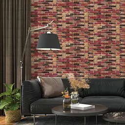 Самоклеюча декоративна 3D панель Sticker Wall 700x770x5мм Бежево-коричнева Катеринославська цегла 047 SW-00000026 - мініатюра 5