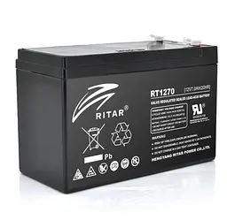 Акумуляторна батарея AGM RITAR RT-1270B 12 В 7,0 А·год - мініатюра 1