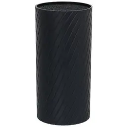 Підставка для ножів Lessner пластикова 11x8x22 см чорна (77843)