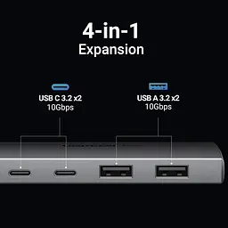USB-хаб Ugreen CM480 4in1 (30758) [152545] - мініатюра 5