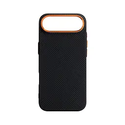 Карбоновый чехол для Apple iPhone 17 Air, LikeCarbon2 SE MagCase, черный, тонкий защитный чехол-панель из поликарбоната с магнитами N52, MagSafe, противоударный, совместим с беспроводной зарядкой, приподнятые края для защиты камеры, ArmorStandart (ARM89166)