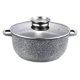 Кастрюля Gusto покрытие Ceramic Snow 4,5 л (GT-2604-24)