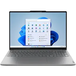 Ноутбук Lenovo Yoga Pro 9 16IMH9 (83DN003RRM) Luna Grey, Екран 16 Mini LED (3200x2000) 3.2K 165 Гц, матовий / Intel Core Ultra 9 185H (2.3 - 5.1 ГГц) / RAM 32 ГБ / SSD 1 ТБ / nVidia GeForce RTX 4060, 8 ГБ / Windows 11 Pro