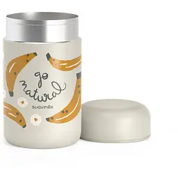 Термос для їжі Suavinex Go natural жовтий банан 400 мл бежевий (401504) - мініатюра 2