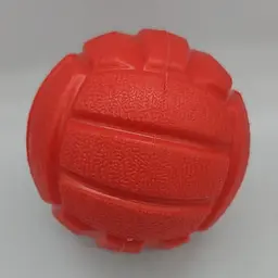 Великий волейбольний м'яч для собак зі звуком Bonny TPR Pet Teething Dog Chew Toy, L Червоний
