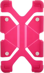 Чохол-накладка TOTO Tablet універсальний stand silicone case Universal 7/8" Hot Pink - мініатюра 2