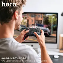Бездротовий геймпад HOCO GA2 800mAh (SWITCH 1/2.PC) Unicorn multi-function wireless game controller Black (6942007666602) - мініатюра 5