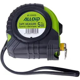 Рулетка з фіксатором Alloid Base 5 м 25 мм (MT-220525)