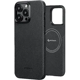 Чехол-накладка Pitaka MagEZ Case 4 Twill 600D Black/Grey для iPhone 15 Pro Max