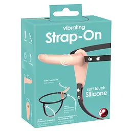 Жіночий страпон з вібрацією, 15х3.8 см Orion Vibrating Strap-On - мініатюра 8