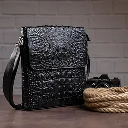 Чоловіча шкіряна сумка Vintage 25х27х5,5 см sum0012361 - мініатюра 3