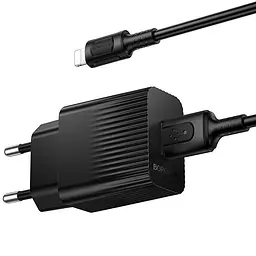 МЗП Borofone BAS71A Source 10.5W (1USB-A) + кабель USB to Lightning Black - мініатюра 3