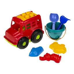 Пісочний набір Автобус "Бусик" №3 Colorplast 0107 Червоний