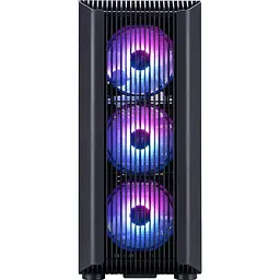 Корпус 1stPlayer H6-BK-4F7 Black [146445] - мініатюра 3