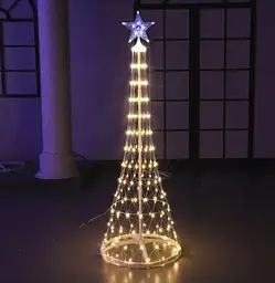 Новорічна штучна ялинка LED 250см гірлянда 480 лампочок - мініатюра 2