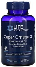 Омега-3 риб'ячий жир Life Extension Super Omega-3 60 капс