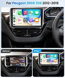 Автомагнітола Rimoody Android 4/64GB 10.1" для Peugeot 208/2008 - мініатюра 7