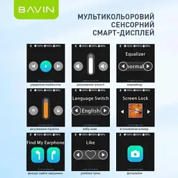 Навушники BAVIN BAVIN-81 Hi-Res LCD Tough White (HB-BA-81-WH) - мініатюра 5