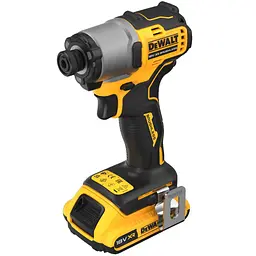 DeWALT Шурупокрут ударний аккумуляторний DeWalt XR Li-Ion 18В акб 2х2А·рік 192Нм 3200об/хв 4200уд/хв кейс TSTAK, ЗП 0.88кг - мініатюра 3