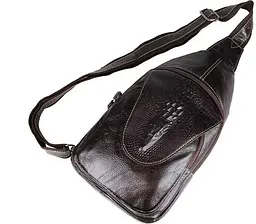 Сумка чоловіча 14559 із натуральної шкіри Vintage коричнева - мініатюра 10