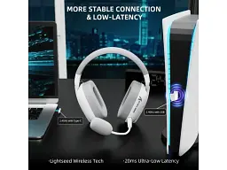 Навушники з мікрофоном Attack Shark L80 PRO White - мініатюра 6