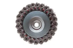 Корщітка технічна Intertool для болгарки УШМ щітка дротяна чашкова 125 мм плетена BT-2125 - мініатюра 2