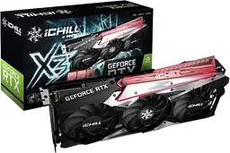 Відеокарта GeForce RTX 3060 Ti 8GB Inno3D iChill X3 Red (C306T3-08D6X-1671VA39H) Б/В - мініатюра 1