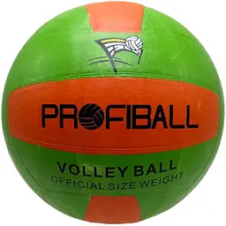 М'яч волейбольний Bambi "Profiball" VA 0016(Orange-Green) розмір №5