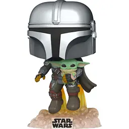 Фігурка Funko Pop! Star Wars:Мандалорець, що летить із малюком 9.6см (50959) [117704]