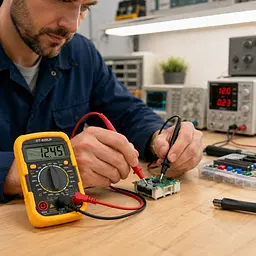 Мультиметр DT 830 LN / Мультиметр цифровий універсальний / Тестер в захисному чохлі, підсвічування дисплея - мініатюра 2
